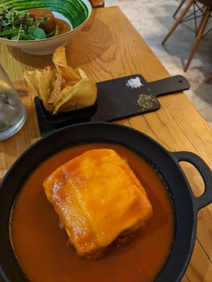 Francesinha at 26 Vegan Food Project in Lisbon