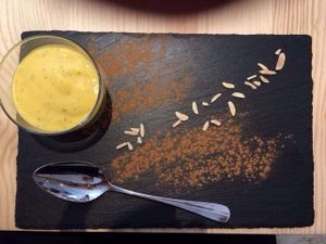 Manga mousse. at 26 Vegan Food Project in Lisbon