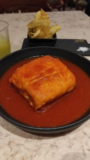Francesinha at 26 Vegan Food Project in Lisbon