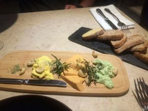 cheese board  at 26 Vegan Food Project in Lisbon