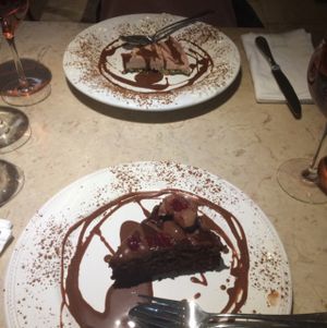 raw cheesecake and chocolate cake  at 26 Vegan Food Project in Lisbon