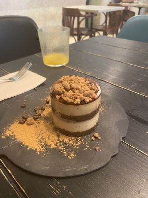 The traditional Portuguese cake was a delight  at 26 Vegan Food Project in Lisbon