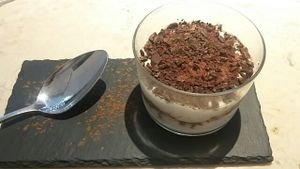 tiramisu raperry and soycream at 26 Vegan Food Project in Lisbon