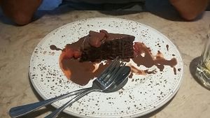 chocolate cake at 26 Vegan Food Project in Lisbon