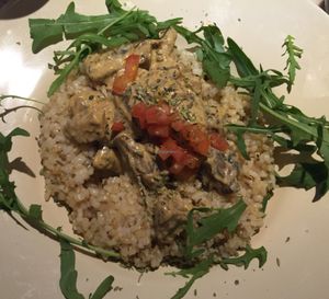 mushroom stroganoff  at 26 Vegan Food Project in Lisbon