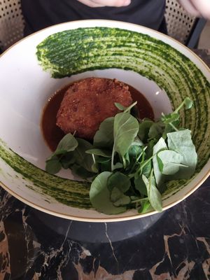 Crocante de alheira at 26 Vegan Food Project in Lisbon