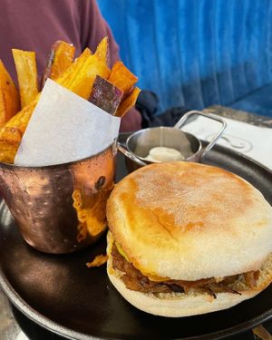 Prego no pão at 26 Vegan Food Project in Lisbon