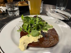 Seitan steak at 26 Vegan Food Project in Lisbon