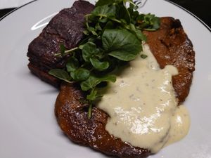 Seitan steak at 26 Vegan Food Project in Lisbon
