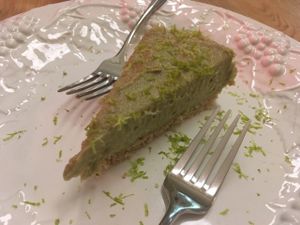 raw avocado lime cheesecake  at 26 Vegan Food Project in Lisbon