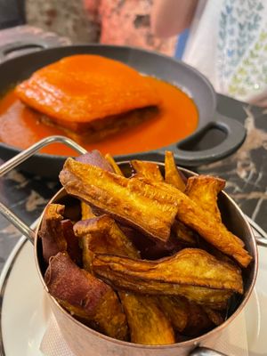 Sweet potato chips at 26 Vegan Food Project in Lisbon