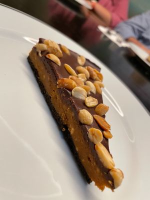 Chocolate and peanut pie at 26 Vegan Food Project in Lisbon