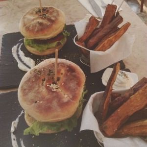 Burgers at 26 Vegan Food Project in Lisbon