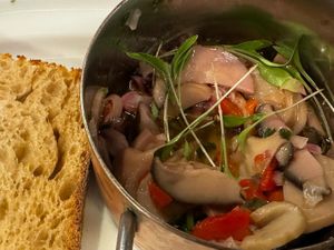 Octopus saladd  at 26 Vegan Food Project in Lisbon