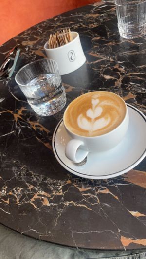 Very good cappuccino too  at 26 Vegan Food Project in Lisbon