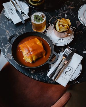 Francesinha at 26 Vegan Food Project in Lisbon