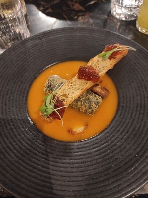 "fish" soup at 26 Vegan Food Project in Lisbon