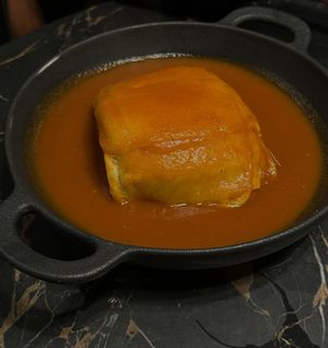 Francesinha  at 26 Vegan Food Project in Lisbon
