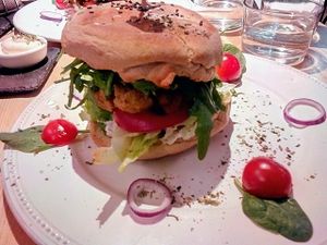 burger at 26 Vegan Food Project in Lisbon