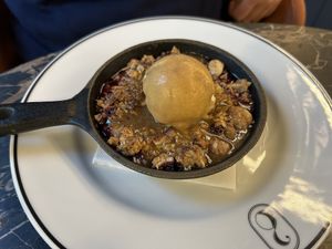 Berry crumble desert  at 26 Vegan Food Project in Lisbon