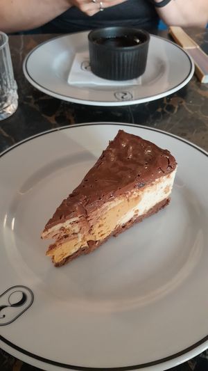 Peanut choco pie, creme brulee at 26 Vegan Food Project in Lisbon