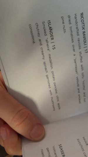 Menu at 26 Vegan Food Project in Lisbon