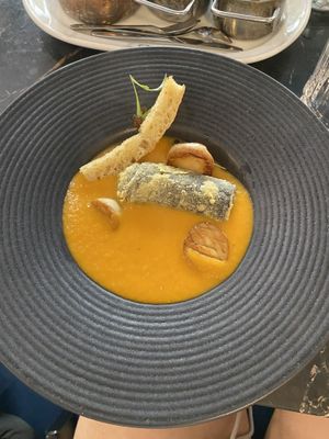 Fish soup   at 26 Vegan Food Project in Lisbon
