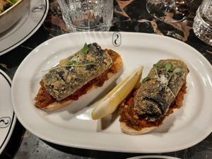 Sardines  at 26 Vegan Food Project in Lisbon