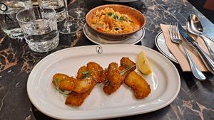 Octupus with rice at 26 Vegan Food Project in Lisbon