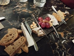 Cheese platter at 26 Vegan Food Project in Lisbon