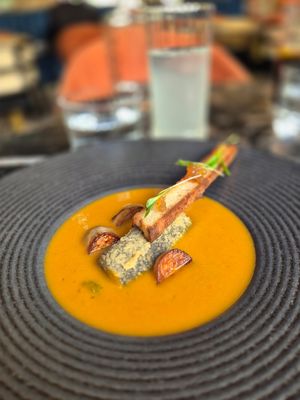 "Fish soup" it has another name in the menu at 26 Vegan Food Project in Lisbon