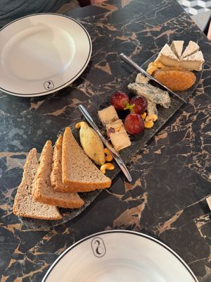 Cashew cheese platter at 26 Vegan Food Project in Lisbon