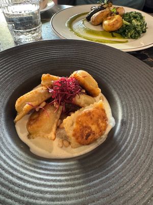'Ricotta' raviolis at 26 Vegan Food Project in Lisbon