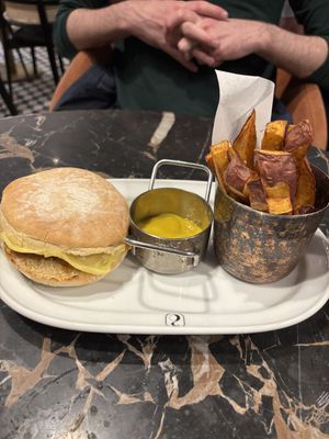 Classic sandwich. Was served with sweet potato fries.   at 26 Vegan Food Project in Lisbon