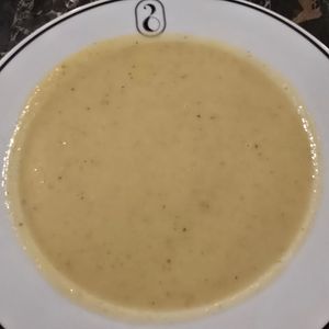 Garlic soup at 26 Vegan Food Project in Lisbon