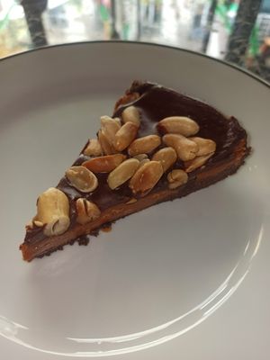 Chocolate and peanut cake at 26 Vegan Food Project in Lisbon