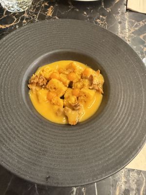 Traditional bread pudding  at 26 Vegan Food Project in Lisbon