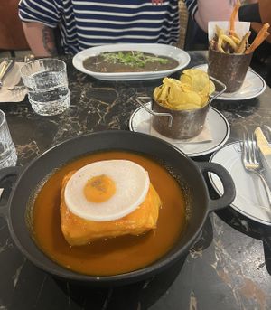 Francesinha & Portuguese steak  at 26 Vegan Food Project in Lisbon