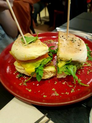 Beetroot Burger  at 26 Vegan Food Project in Lisbon