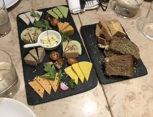 Cheese-plate (starter) at 26 Vegan Food Project in Lisbon