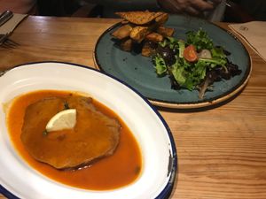 Bife de seitan at 26 Vegan Food Project in Lisbon