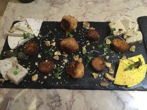 Cheese plate at 26 Vegan Food Project in Lisbon