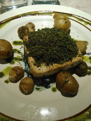 Tofu com broa at 26 Vegan Food Project in Lisbon