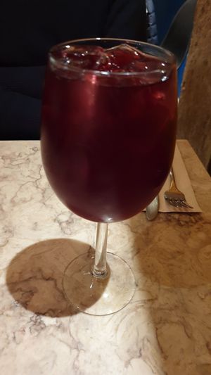 Red wine sangria at 26 Vegan Food Project in Lisbon