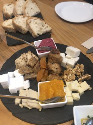 incredible cheese plate at 26 Vegan Food Project in Lisbon