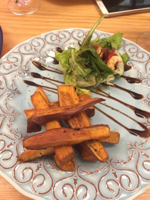 Sweet potato fries  at 26 Vegan Food Project in Lisbon