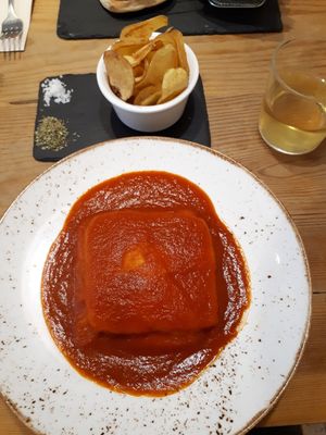 Francesinha at 26 Vegan Food Project in Lisbon