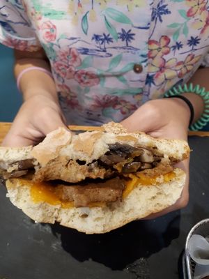 Bifana sublime at 26 Vegan Food Project in Lisbon