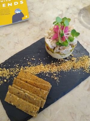Starter dish  at 26 Vegan Food Project in Lisbon
