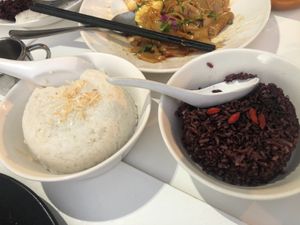 Coconut Rice and Black Rice at Kindness Vegan in Darlinghurst